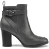 DREAM PAIRS Women’s Chunky High Heel Ankle Boots Round Toe Fall Short Booties Shoes(Grey-pu)
