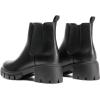DREAM PAIRS Women’s Elastic Chelsea Ankle Boots Platform Low Chunky Block Heel Lug Sole Slip on Fall Heeled Booties Shoes(Black)