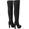 DREAM PAIRS Women’s HIGHPLAT Black Chunky Thigh High Over The Knee High Heel Boots(Black)