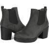 DREAM PAIRS Women’s High Chunky Heel Chelsea Ankle Boots Slip On Elastic Fall Heeled Booties Shoes(Grey)