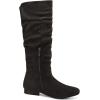 DREAM PAIRS Women’s Knee High Pull On Fall Weather Winter Boots(Black)