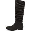 DREAM PAIRS Women’s Knee High Pull On Fall Weather Winter Boots(Black)