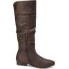 DREAM PAIRS Women’s Knee High Pull On Fall Weather Winter Boots(Brown)
