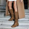 DREAM PAIRS Women’s Knee High Pull On Fall Weather Winter Boots(Camel)