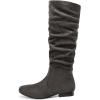 DREAM PAIRS Women’s Knee High Pull On Fall Weather Winter Boots(Grey)
