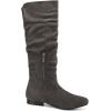 DREAM PAIRS Women’s Knee High Pull On Fall Weather Winter Boots(Grey)