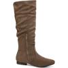 DREAM PAIRS Women’s Knee High Pull On Fall Weather Winter Boots(Taupe)