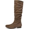 DREAM PAIRS Women’s Knee High Pull On Fall Weather Winter Boots(Taupe)