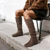 DREAM PAIRS Women’s Knee High Pull On Fall Weather Winter Boots(Taupe)