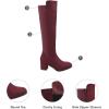 DREAM PAIRS Women’s Knee High Stretchy Fashion Boots(Burgundy)