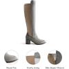DREAM PAIRS Women’s Knee High Stretchy Fashion Boots(Light/Grey)