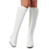 DREAM PAIRS Women’s Knee High Stretchy Fashion Boots(White)