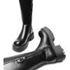 DREAM PAIRS Women’s Platform Over The Knee Boots Lug Sole Round Toe Thigh High Long Chunky Block Heels Fall Boots(Black-pu)
