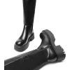 DREAM PAIRS Women’s Platform Over The Knee Boots Lug Sole Round Toe Thigh High Long Chunky Block Heels Fall Boots(Black-pu/Suede)