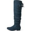 DREAM PAIRS Women’s Suede Over The Knee Thigh High Winter Boots(Blue)