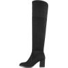 DREAM PAIRS Women’s Thigh High Block Heel Over The Knee Boots(Black)