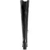DREAM PAIRS Women’s Thigh High Block Heel Over The Knee Boots(Black-pu)