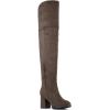 DREAM PAIRS Women’s Thigh High Block Heel Over The Knee Boots(Khaki)