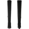 DREAM PAIRS Women’s Thigh High Over The Knee Fashion Boots Block Mid Heel Long Sexy Faux Fur Boots(Shoo-black)
