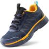 DREAM PAIRS Boys Girls Shoes Kids DuraPlay Tennis Footwear Non Slip Athletic Running Walking Lightweight Lace Up Sneakers for Little/Big Kid(Navy)