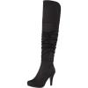 DREAM PAIRS Women’s HIGHPLAT Black Chunky Thigh High Over The Knee High Heel Boots(Sarah-black)