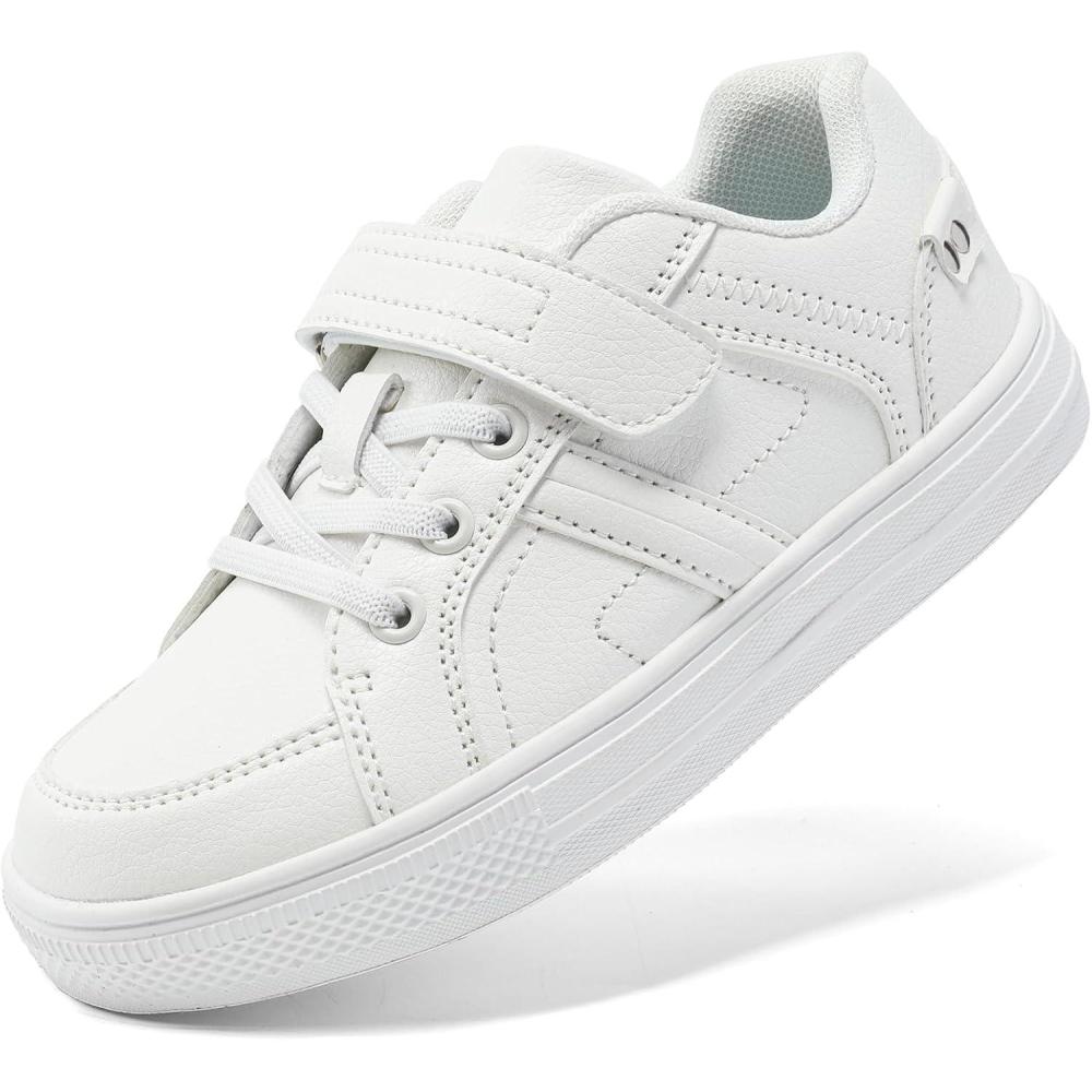 imageDREAM PAIRS Kid Sneakers Girls Boys School Loafers Shoes LilLegends TimberTotWhite