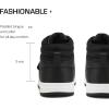 DREAM PAIRS Boys Girls High Top Sneaker LilLegends Skyhigh Basketball Shoes(Black)