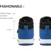 DREAM PAIRS Boys Girls High Top Sneaker LilLegends Skyhigh Basketball Shoes(Black/Royal/Blue)