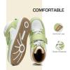 DREAM PAIRS Boys Girls High Top Sneaker LilLegends Skyhigh Basketball Shoes(Green)