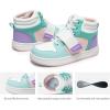 DREAM PAIRS Boys Girls High Top Sneaker LilLegends Skyhigh Basketball Shoes(Multi-color)