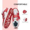 DREAM PAIRS Boys Girls High Top Sneaker LilLegends Skyhigh Basketball Shoes(Red)
