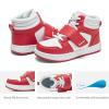 DREAM PAIRS Boys Girls High Top Sneaker LilLegends Skyhigh Basketball Shoes(Red)