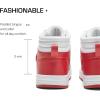 DREAM PAIRS Boys Girls High Top Sneaker LilLegends Skyhigh Basketball Shoes(Red)