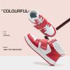 DREAM PAIRS Boys Girls High Top Sneaker LilLegends Skyhigh Basketball Shoes(Red)