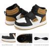 DREAM PAIRS Boys Girls High Top Sneaker LilLegends Skyhigh Basketball Shoes(Yellow/White/Black)