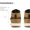 DREAM PAIRS Boys Girls High Top Sneaker LilLegends Skyhigh Basketball Shoes(Yellow/White/Black)