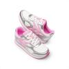 DREAM PAIRS Girls Sneakers Lace-up Tennis Running Casual LilLegends Lightweight Classic Walking Shoes for Little/Big Kid(Pink/Silver)