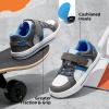 DREAM PAIRS Kid Sneakers Girls Boys School Loafers Shoes LilLegends TimberTot(Grey/Blue)