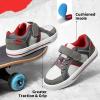 DREAM PAIRS Kid Sneakers Girls Boys School Loafers Shoes LilLegends TimberTot(Grey-red)