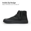 DREAM PAIRS Kids Sneakers Little Boys Girls High Top Canvas Shoes LilLegends CourtStar Casual Walking Shoes(Black)