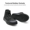 DREAM PAIRS Kids Sneakers Little Boys Girls High Top Canvas Shoes LilLegends CourtStar Casual Walking Shoes(Black)