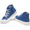 DREAM PAIRS Kids Sneakers Little Boys Girls High Top Canvas Shoes LilLegends CourtStar Casual Walking Shoes(Blue)