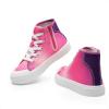 DREAM PAIRS Kids Sneakers Little Boys Girls High Top Canvas Shoes LilLegends CourtStar Casual Walking Shoes(Hot Pink/Purple)