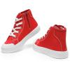 DREAM PAIRS Kids Sneakers Little Boys Girls High Top Canvas Shoes LilLegends CourtStar Casual Walking Shoes(Red)