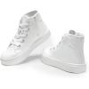 DREAM PAIRS Kids Sneakers Little Boys Girls High Top Canvas Shoes LilLegends CourtStar Casual Walking Shoes(White)