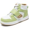 DREAM PAIRS Boys Girls High Top Sneaker LilLegends Skyhigh Basketball Shoes(Green)
