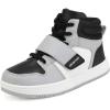 DREAM PAIRS Boys Girls High Top Sneaker LilLegends Skyhigh Basketball Shoes(Grey/Black)