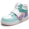 DREAM PAIRS Boys Girls High Top Sneaker LilLegends Skyhigh Basketball Shoes(Multi-color)