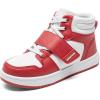 DREAM PAIRS Boys Girls High Top Sneaker LilLegends Skyhigh Basketball Shoes(Red)
