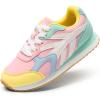 DREAM PAIRS Girls Sneakers Lace-up Tennis Running Casual LilLegends Lightweight Classic Walking Shoes for Little/Big Kid(Mint Green/Pink)